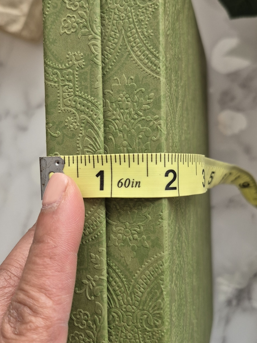 Gucci Embossed Green Floral Damask Motif Packaging Box.